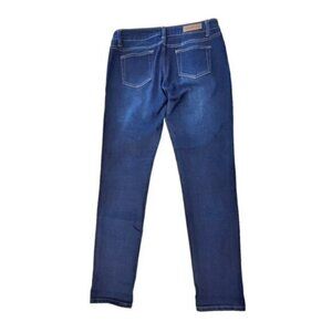 Gogo Star Skinny‎ Leg Jeans Juniors Size 11 Blue Dark Wash Denim Mid Rise 32x30